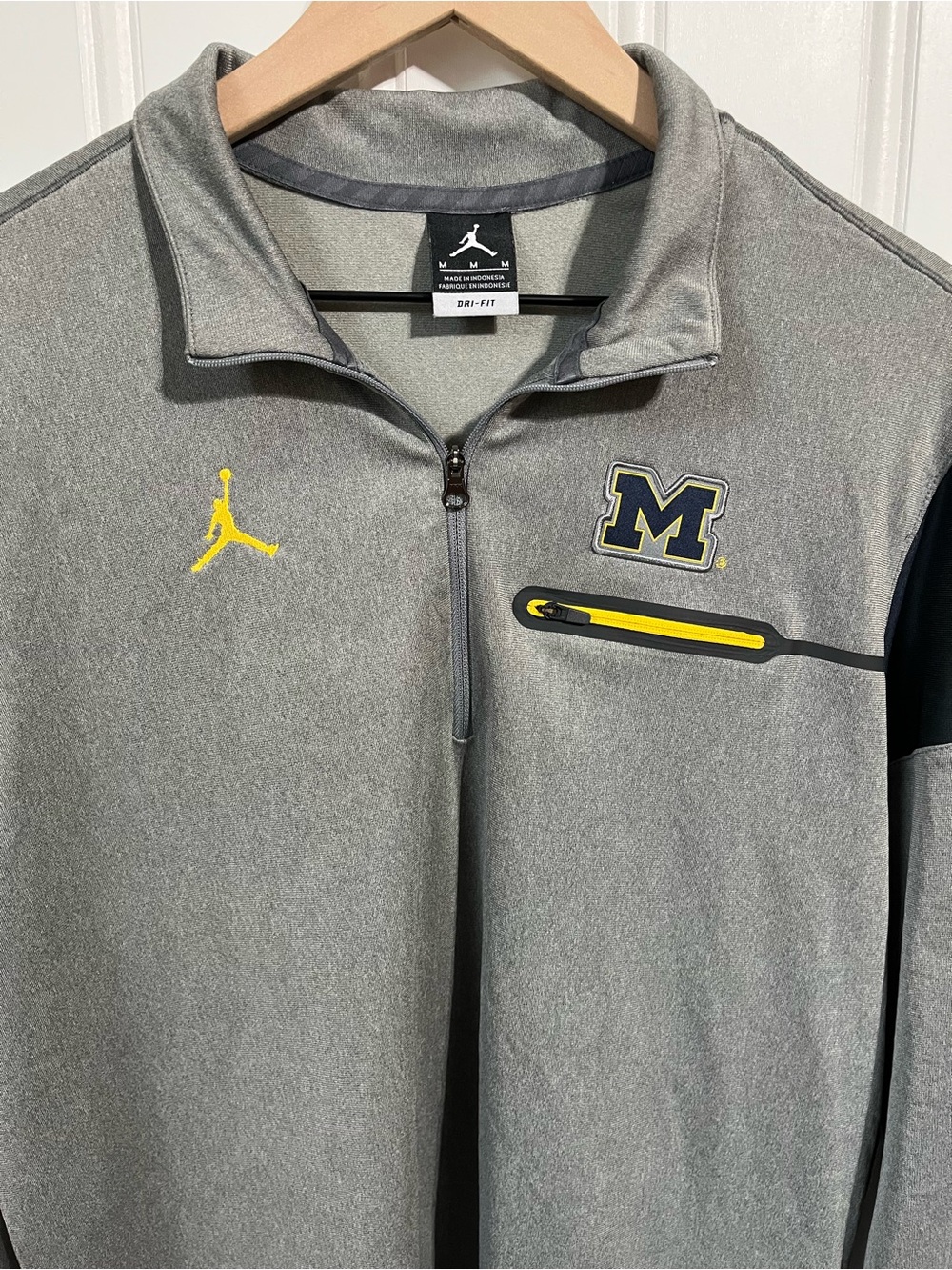 Nike Jordan Jumpman Michigan Wolverines 1/4 Zip Pullover Men’s M